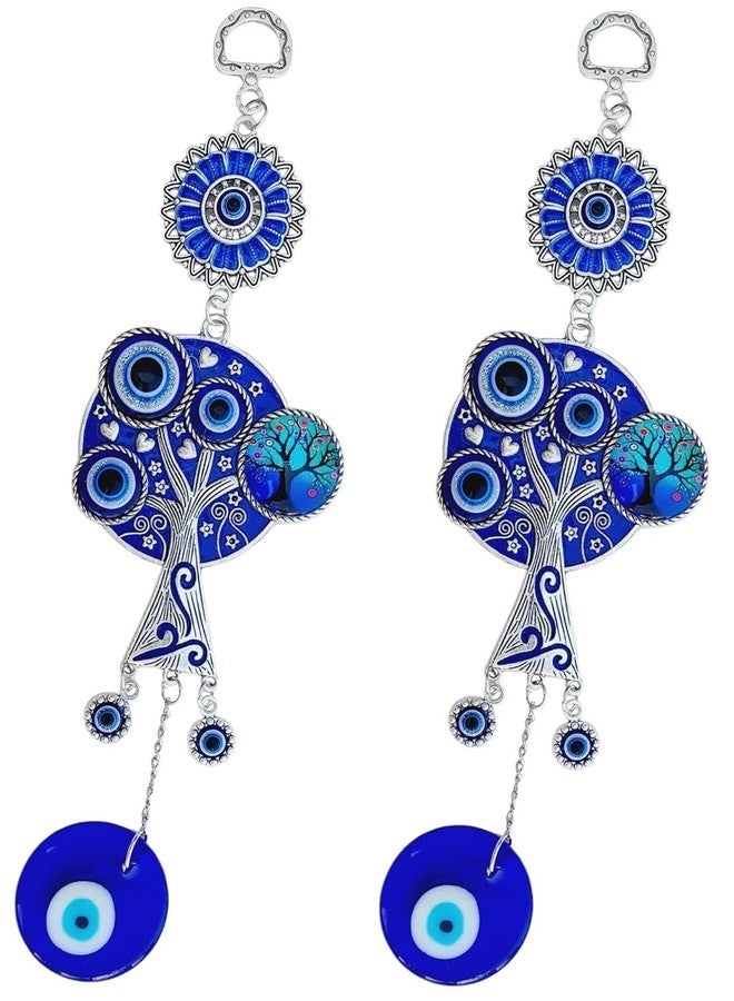 ARTISKRITI Evil Eye Hanging for House Main Entrance Door Decoration, Tree of Life Nazar Battu for Home Protection, Good Luck Charm and Prosperity at Office and Home, Housewarming Gift, Set of 2 - Image 4